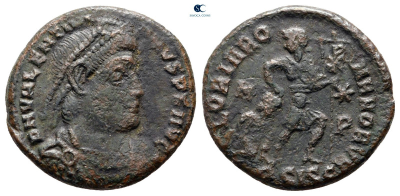 Valentinian I AD 364-375. Siscia
Follis Æ

18 mm, 2,57 g



nearly very f...