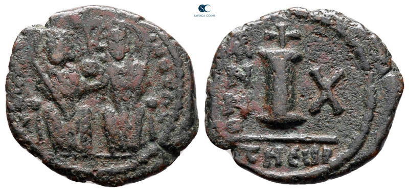 Justin II and Sophia AD 565-578. Theoupolis (Antioch)
Decanummium Æ

20 mm, 2...