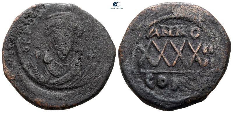 Phocas AD 602-610. Constantinople
Follis or 40 Nummi Æ

31 mm, 9,58 g



...