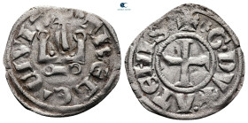 Principality of Achaea. Guillaume I de la Roche  AD 1280-1287. Denier Tournois BI