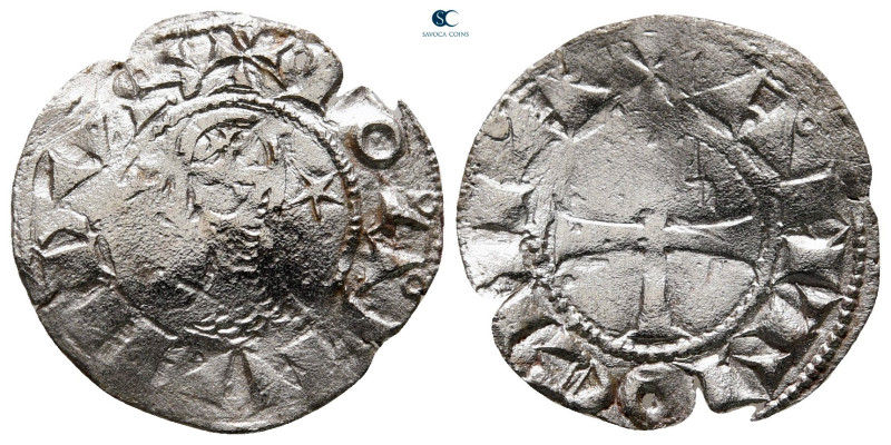 Principality of Antioch. Antioch. Bohemond III AD 1163-1201. 
Denier AR

18 m...