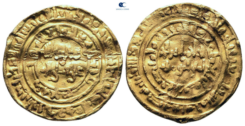 Fatimids. Misr. al-Hakim AH 386-411. 395H
Dinar AV

23 mm, 4,11 g



very...