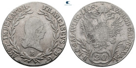 Austria. Franz II AD 1792-1806. 20 Kreuzer AR