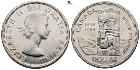 Canada.  AD 1858-1958. 1 Dollar