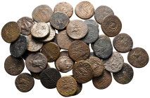 Lot of ca. 41 greek bronze coins / SOLD AS SEEN, NO RETURN!very fine