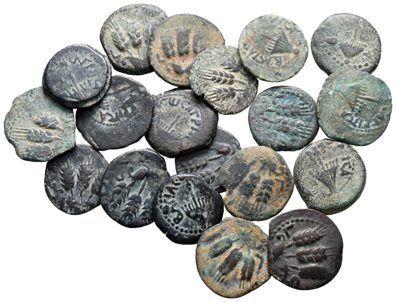 Lot of ca. 19 judaean bronze coins / SOLD AS SEEN, NO RETURN! 

very fine