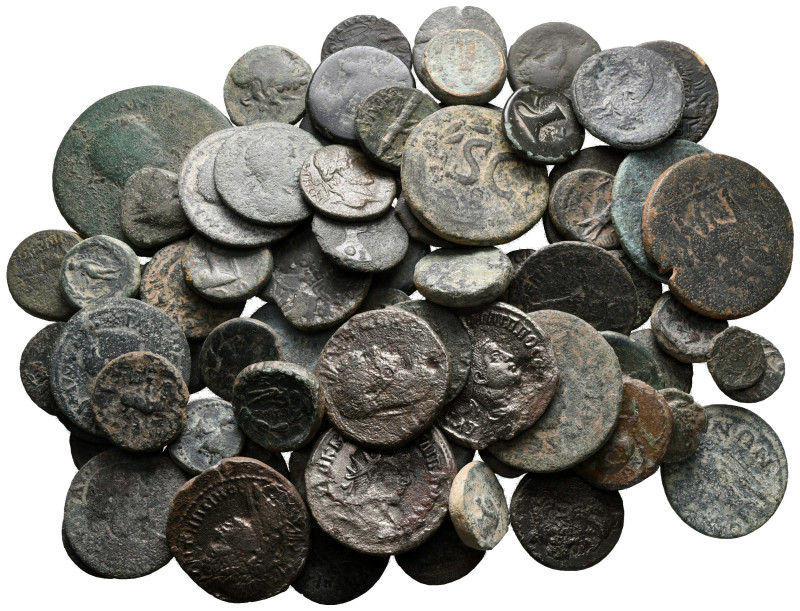 Lot of ca. 80 ancient bronze coins / SOLD AS SEEN, NO RETURN!

very fine