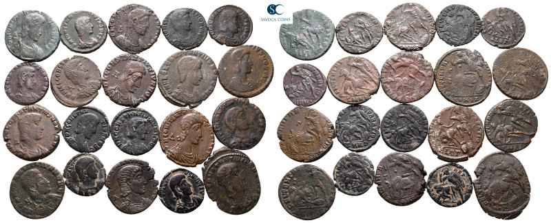 Lot of ca. 20 late roman bronze coins / SOLD AS SEEN, NO RETURN!

very fine