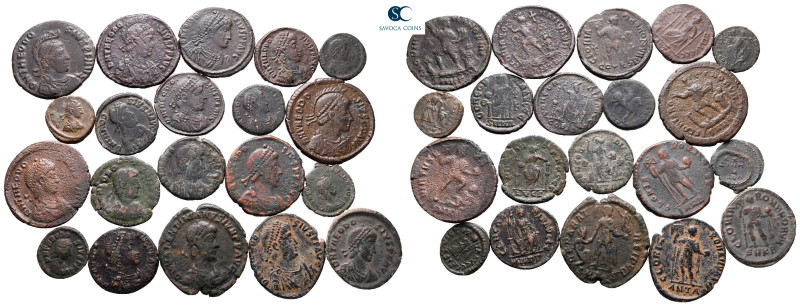 Lot of ca. 20 late roman bronze coins / SOLD AS SEEN, NO RETURN!

very fine