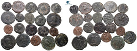 Lot of ca. 20 late roman bronze coins / SOLD AS SEEN, NO RETURN!very fine