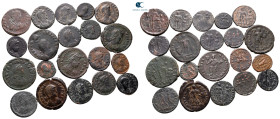 Lot of ca. 20 late roman bronze coins / SOLD AS SEEN, NO RETURN!very fine