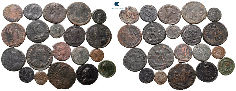 Lot of ca. 20 late roman bronze coins / SOLD AS SEEN, NO RETURN!

very fine