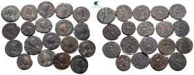 Lot of ca. 19 late roman bronze coins / SOLD AS SEEN, NO RETURN!very fine