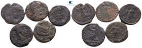 Lot of ca. 5 late roman bronze coins / SOLD AS SEEN, NO RETURN!very fine