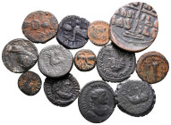 Lot of ca. 13 ancient bronze coins / SOLD AS SEEN, NO RETURN!nearly very fine