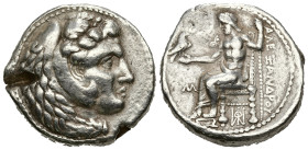 Greek
KINGS of MACEDON. Alexander III the Great (336-323 BC). Lifetime issue of Babylon
AR tetradrachm (26.6mm 17.32g)
Obv: Head of Heracles right,...