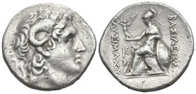 Greek
KINDS of THRACE. Lysimachos (323-281 BC). Lampsakos
AR Tetradrachm (31.4mm 16.61g)
Obv: Diademed head of the deified Alexander right, with ho...