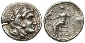 Greek
KINGS of MACEDON. Philip III Arrhidaios. Struck under Laomedon, in the name and types of Alexander III. Sidon, dated RY 13 of Abdalonymos = 321...