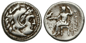 Greek
KINGS of MACEDON. Philip III Arrhidaios. Struck under Menander or Kleitos, in the types of Alexander III. Magnesia ad Maeandrum, circa 323-319 ...