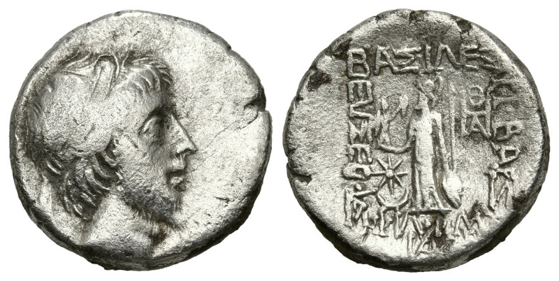Greek
KINGS OF CAPPADOCIA. Ariobarzanes III Eusebes Philoromaios (52-42 BC)
AR...