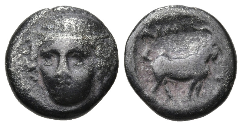 Greek
THRACE. Ainos. (Circa 431-429 BC).
AR Tetrobol (13.3mm 2.2g)
Obv: Head ...