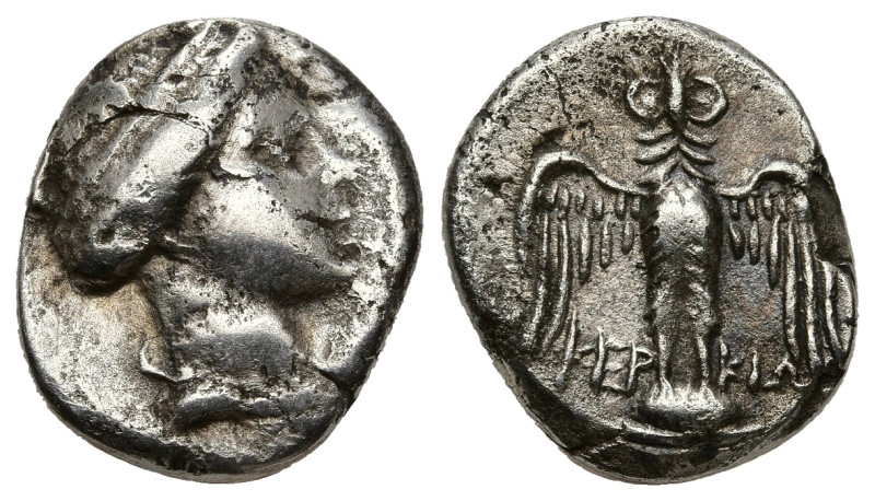 Greek
PONTOS. Amisos (Circa 250 BC). Magistrate Kerkios.
AR drachm (14.9mm 3.6...