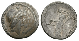 Roman Republican
Mn. Cordius Rufus (46 BC). Rome mint
AR Denarius (17.89 mm 4.07g)
Obv: RVFVS III VIR, Conjoined heads of the Dioscuri right; each ...