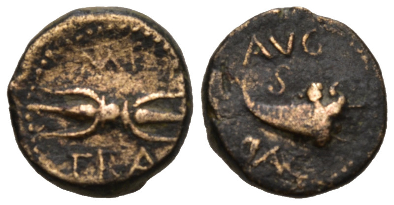 Roman Provincial
UNCERTAIN. Trajan (98-117 AD)
AE Bronze (15.4mm 3.77g)
Obv: ...