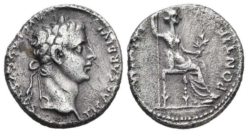 Roman Imperial
Tiberius (14-37 AD). "Tribute Penny" type. Lugdunum.
AR Denariu...