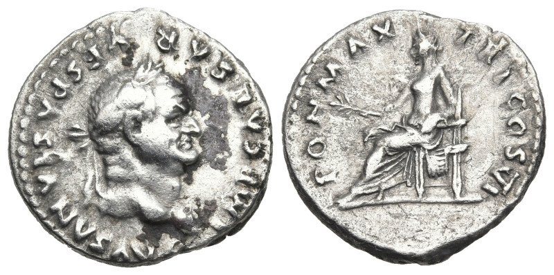Roman Imperial
Vespasian (69-79 AD). Rome
AR Denarius (19.17mm 3.43g)
Obv: IM...
