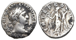 Roman Imperial
Trajan (98-117 AD). Rome
AR Denarius (17.82mm 3.23g)
Obv: IMP CAES NERVA TRAIAN AVG GERM, laureate head right, slight drapery on far...