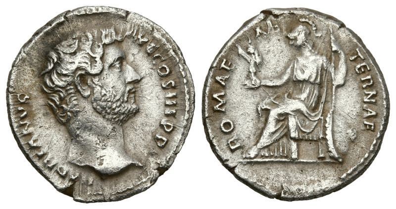 Roman Imperial
Hadrian (117-138 AD). Rome.
AR Denarius (18mm 2.93g)
Obv: HADR...