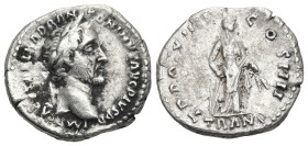 Roman Imperial
Antoninus Pius (138-161 AD). Rome
AR Denarius (19.61mm 3.28g)
Obv: IMP CAES T AEL HADR ANTONINVS AVG PIVS P P Laureate head of Anton...