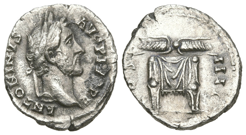 Roman Imperial
Antoninus Pius (138-161 AD). Rome.
AR Denarius (17.9mm 2.54g)
...
