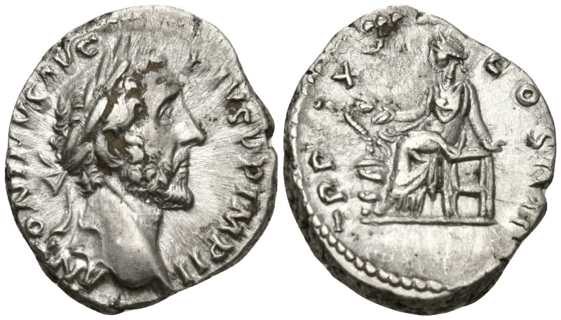 Roman Imperial
Antoninus Pius (138-161 AD). Rome
AR Denarius (16.4mm 3.14g)
O...