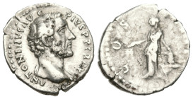 Roman Imperial
Antoninus Pius (138-161 AD). Rome
AR Denarius (18.8mm 2.93g)
Obv: ANTONINVS AVG PIVS P P TR P XI, laureate head of Antoninus Pius to...