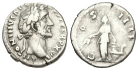 Roman Imperial
Antoninus Pius (138-161 AD). Rome
AR Denarius (18.7mm 3.57g)
Obv: ANTONINVS AVG PIVS P P TR P XV, laureate head of Antoninus Pius to...