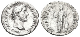 Roman Imperial
Antoninus Pius (138-161 AD). Rome.
AR Denarius (7.28mm 2.81g)
Obv: IMP T AEL CAES HADRI ANTONINVS. Bare head right.
Rev: AVG PIVS P...
