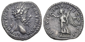 Roman Imperial
Lucius Verus (161-169 AD). Rome.
AR Denarius (18.56mm 2.81g)
Obv: L VERVS AVG ARM PARTH MAX. Laureate head right.
Rev: TR P VII IMP...