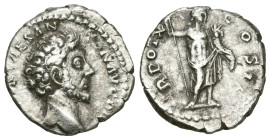 Roman Imperial
Marcus Aurelius, Caesar (139-161 AD). Rome
AR Denarius (17.1mm 3.01g)
Obv: AVRELIVS CAES ANTON AVG PII F - bare head right
Rev: TR ...