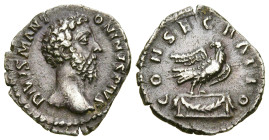 Roman Imperial
Divus Marcus Aurelius (died 180). Rome, struck under Commodus, 180.
AR Denarius (18.9mm 2.42g)
Obv: DIVVS M ANTONINVS PIVS Bare head...