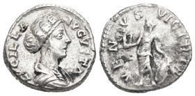Roman Imperial
Lucilla as Augusta (164-182 AD). Rome
AR Denarius (17.62mm 3.42g)
Obv: LVCILLA AVGVSTA, draped bust right
Rev: VENVS VICTRIX, Venus...