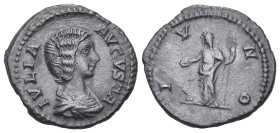 Roman Imperial
Julia Domna, Augusta (193-217 AD). Rome
AR Denarius (20.03mm 2.61g)
Obv: IVLIA AVGVSTA. Draped bust of Julia Domna, right.
Rev: IVN...