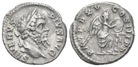 Roman Imperial
Septimius Severus (193-211 AD). Rome
AR Denarius (19.73mm 3.51g)
Obv: SEVERVS PIVS AVG, laureate head to right
Rev: P M TR P XV COS...