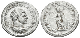 Roman Imperial
Caracalla (198-217 AD). Rome
Antoninianus or Double denarius (24.12mm 5.13g)
Obv: ANTONINVS PIVS AVG GERM Radiate, draped and cuiras...