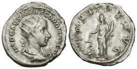 Roman Imperial
Gordian III (238-244 AD). Rome
AR Antoninianus (21.7mm 4.08g)
Obv: IMP CAES M ANT GORDIANVS AVG Radiate, draped and cuirassed bust o...