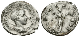 Roman Imperial
Gordian III (238-244 AD). Rome
AR Denarius (19.9mm 2.84g)
Obv: IMP GORDIANVS PIVS FEL AVG, laureate, draped and cuirassed bust to ri...