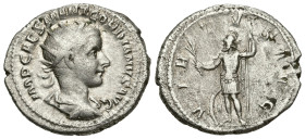 Roman Imperial
Gordian III (238-244 AD). Rome
AR Antoninianus (23.1mm 4.58g)
Obv: IMP CAES GORDIANVS PIVS AVG, radiate, draped and cuirassed bust r...