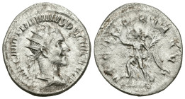 Roman Imperial
Philip I (244-249 AD). Rome
AR Antoninianus (20.01mm 3.09g)
Obv: Radiate, draped, and cuirassed bust right
Rev: Victory advancing l...