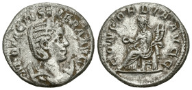Roman Imperial
Otacilia Severa (244-249 AD). Rome.
AR Antoninianus (22.01mm 4.14g)
Obv: OTACIL SEVERA AVG. Diademed and draped bust of Otacilla Sev...